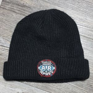 Samuel Adams | Promotional Classic Black Knit Beanie with Air & Apres Patch OSFM